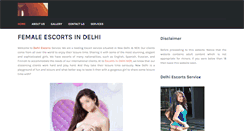 Desktop Screenshot of femaledelhiescorts.in